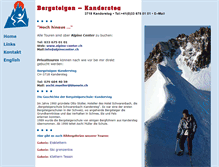 Tablet Screenshot of bergsteigen-kandersteg.ch